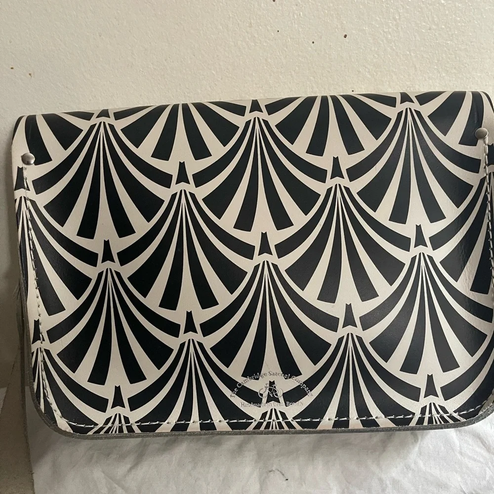 The Cambridge Satchel Company White and Black Patterned Women's Crossbody Bag - Picture 2 of 10